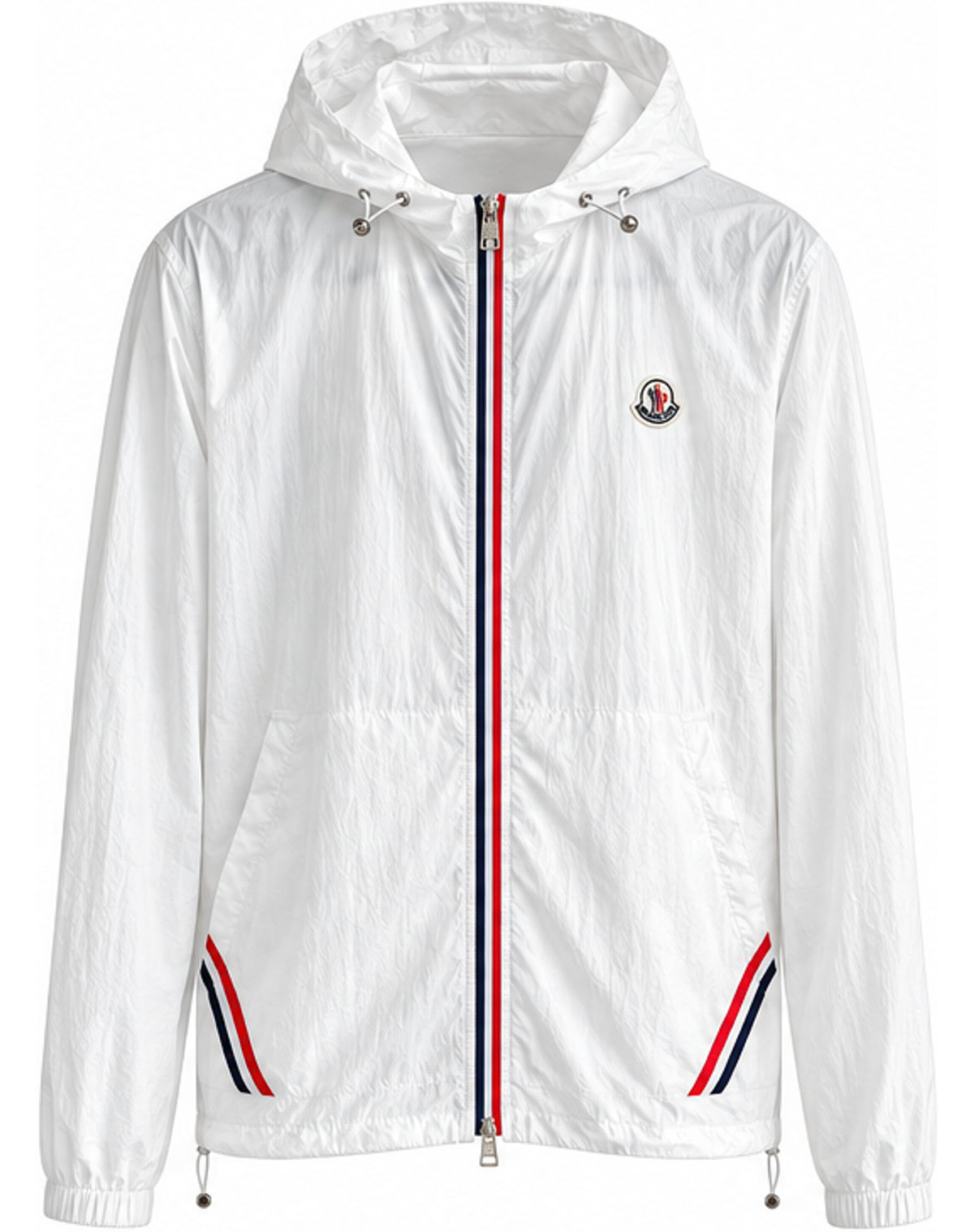 Tricolour Zip Hooded Windbreaker