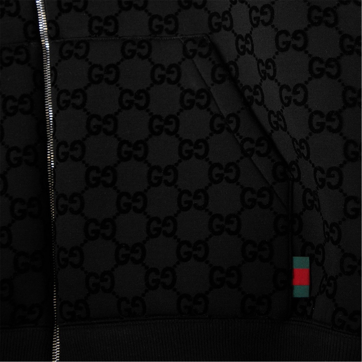 GG Flock Zip Hoodie