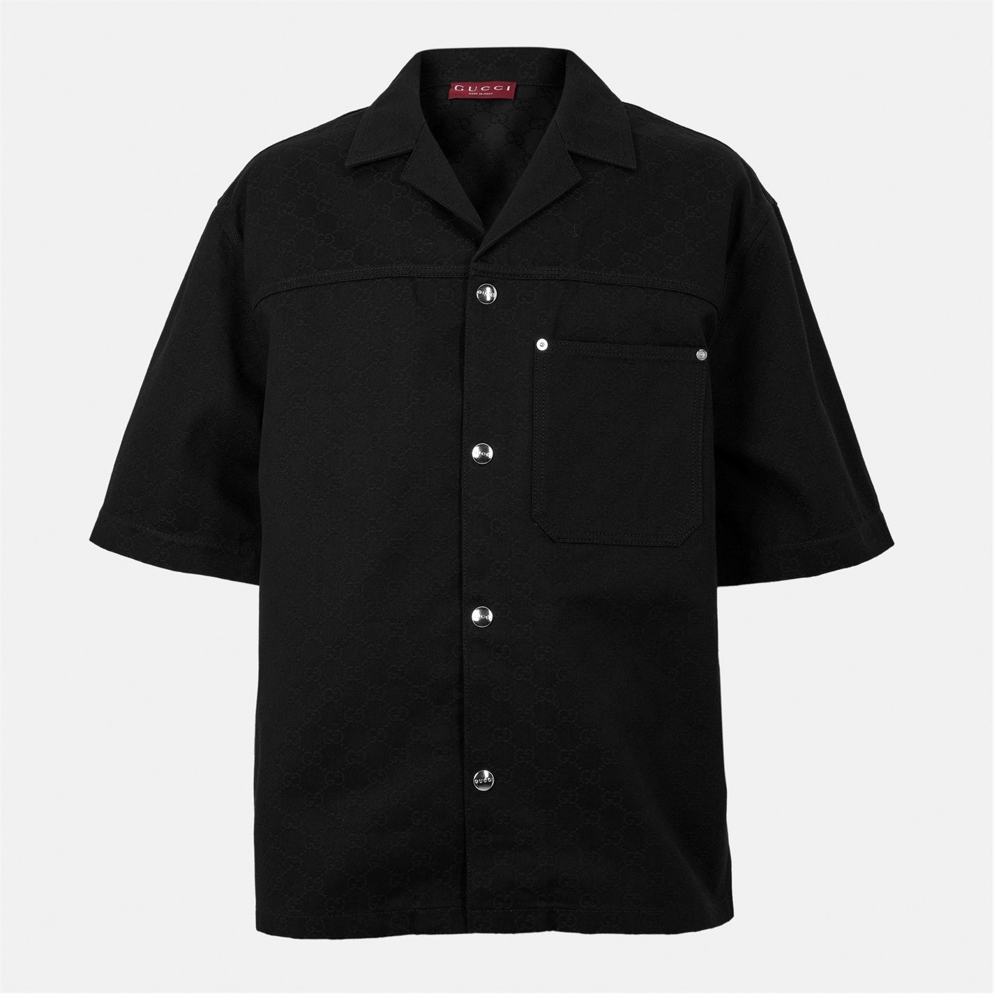 GG Denim Short-Sleeved Shirt