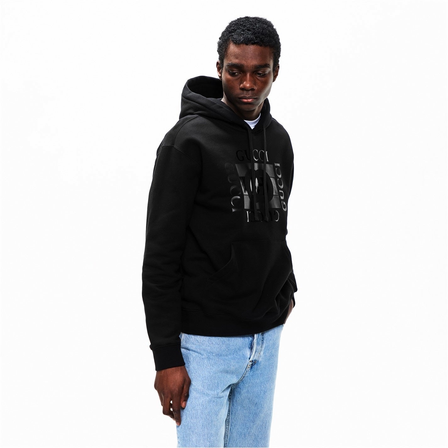 Logo Print Pullover Hoodie