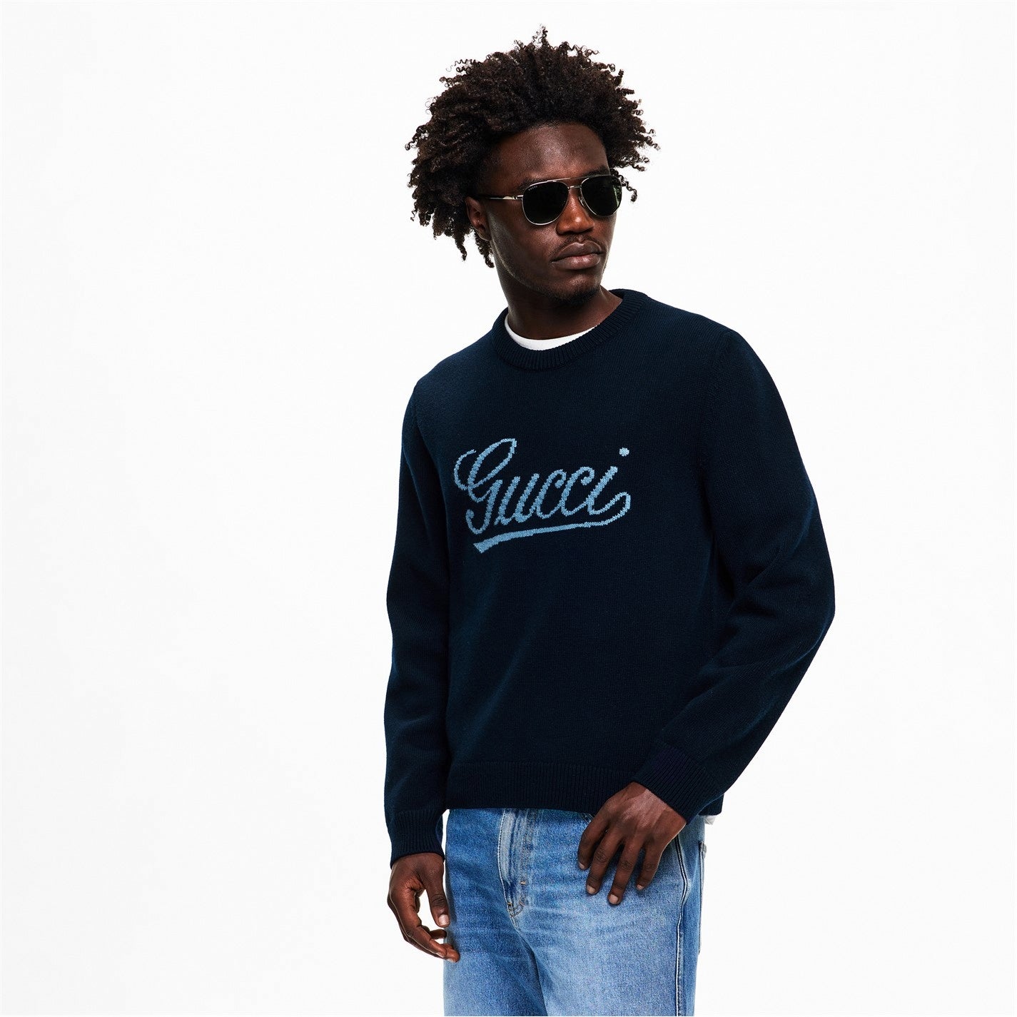 Script Logo Crew Neck Jumper