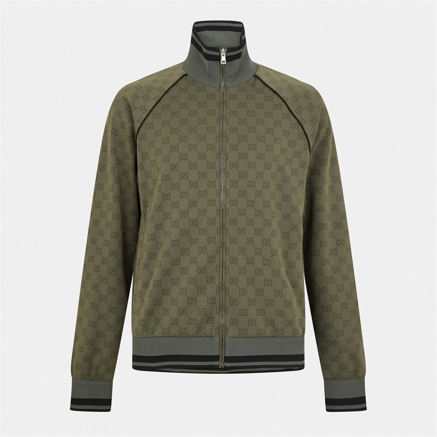 GG Military Monogram Zip Tracksuit Top
