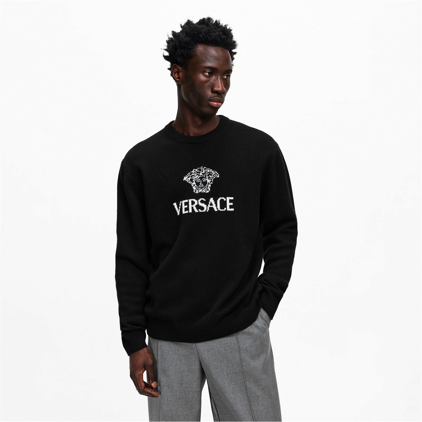 Medusa Logo Crew Neck Jumper