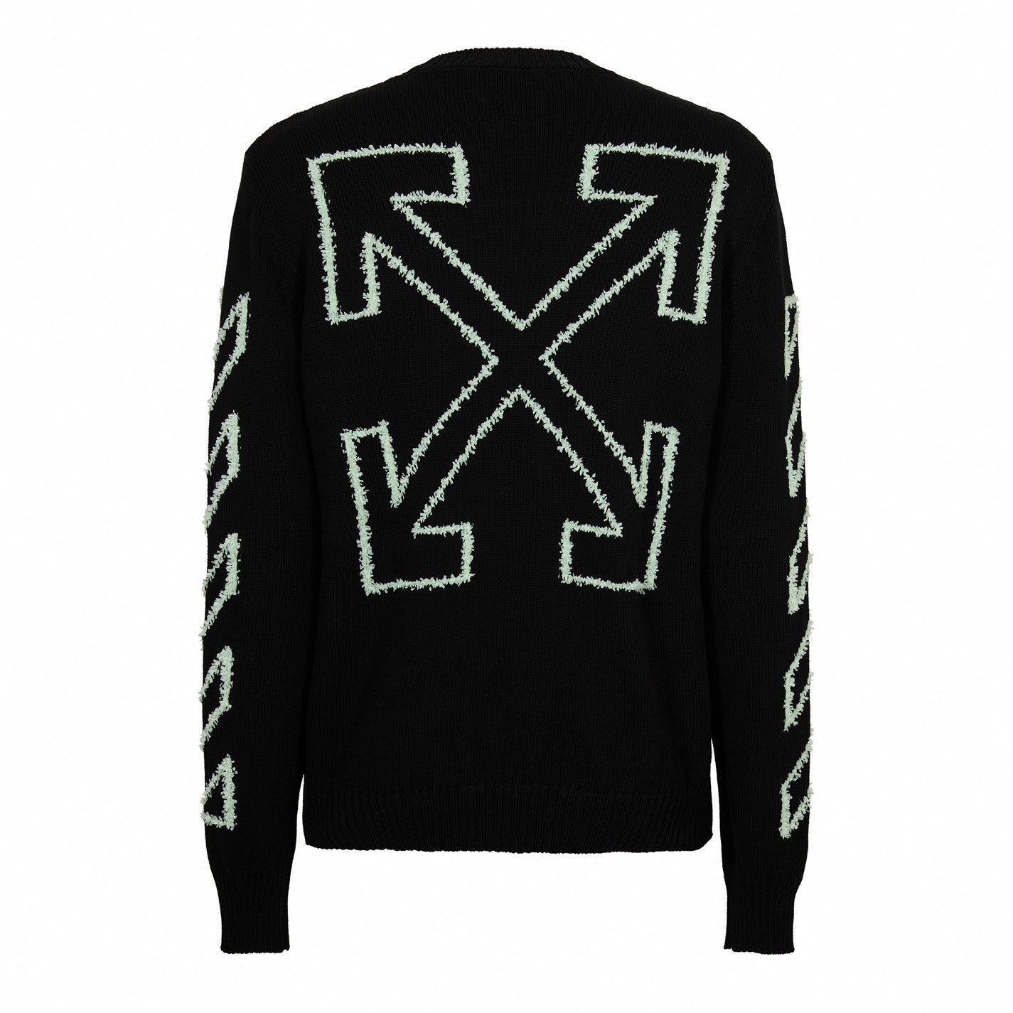 Diagonal Arrow Crew Neck Jumper