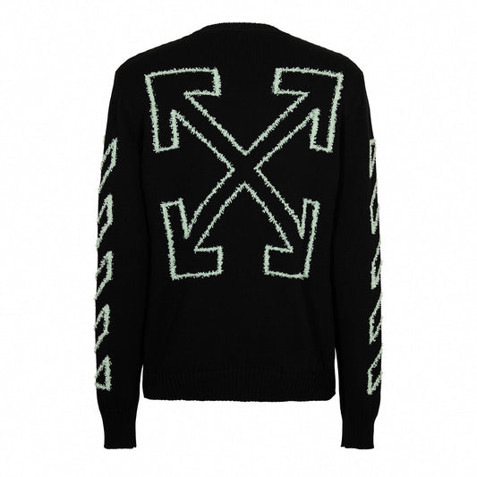 Diagonal Arrow Crew Neck Jumper