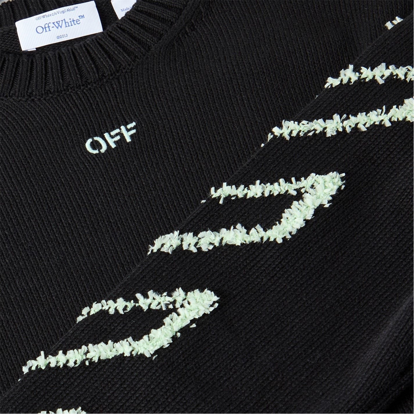 Diagonal Arrow Crew Neck Jumper