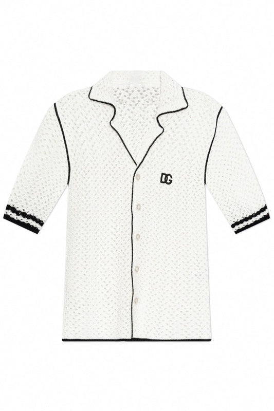 Men’s White Short-Sleeve Shirt