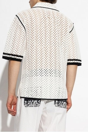 Men’s White Short-Sleeve Shirt