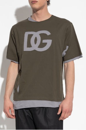 Men’s Green Double-Layer T-Shirt