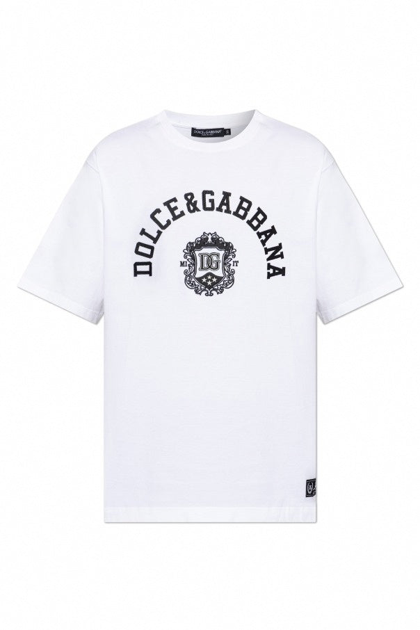 Men’s White T-Shirt with embroidered logo