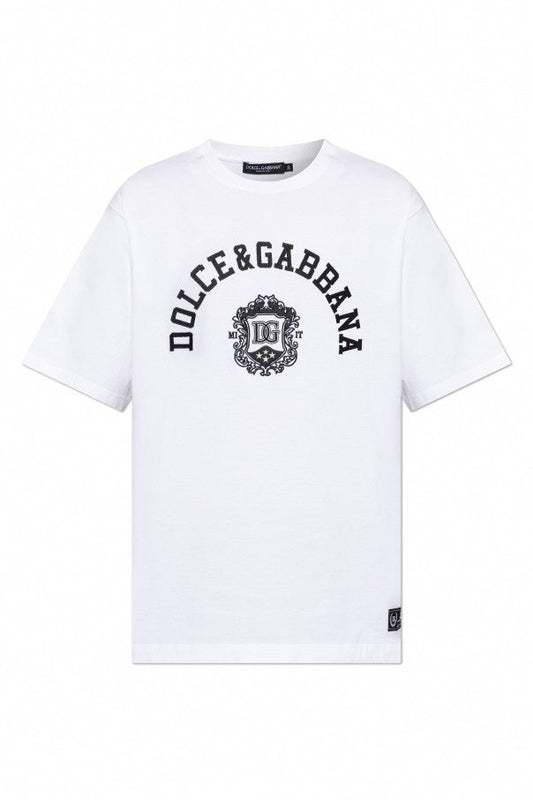 Men’s White T-Shirt with embroidered logo