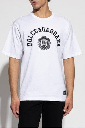 Men’s White T-Shirt with embroidered logo