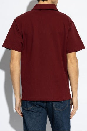 Burgundy Polo with Logo