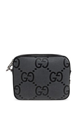 Grey Jumbo GG Small Shoulder Bag