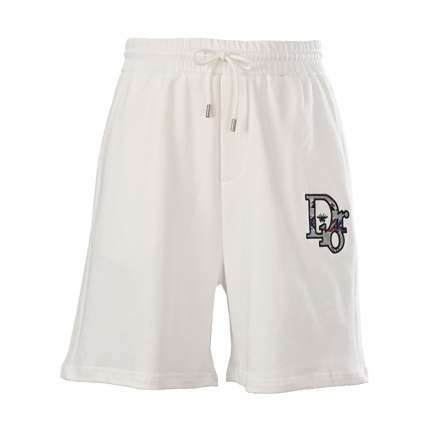 White Logo Shorts