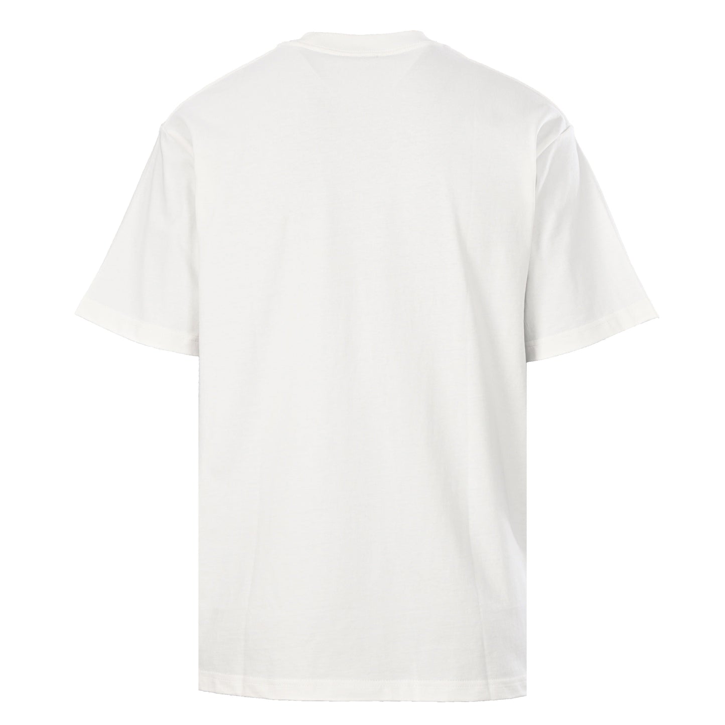 White T-Shirt with Blue Logo