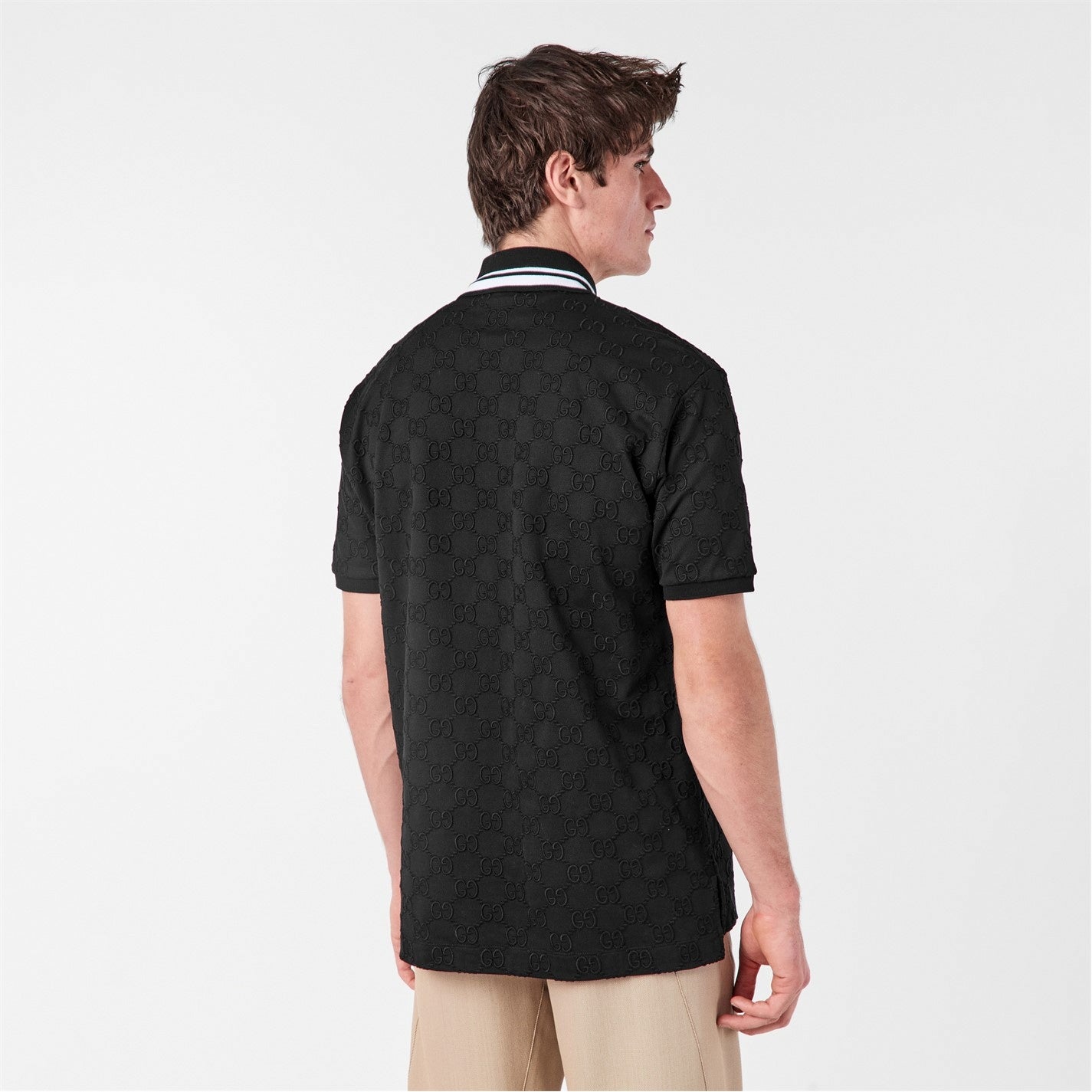 GG Jacquard Cotton Polo Shirt