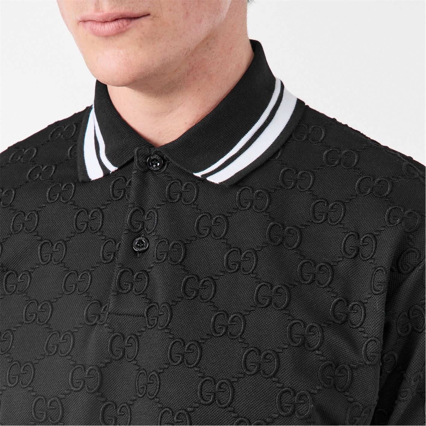 GG Jacquard Cotton Polo Shirt