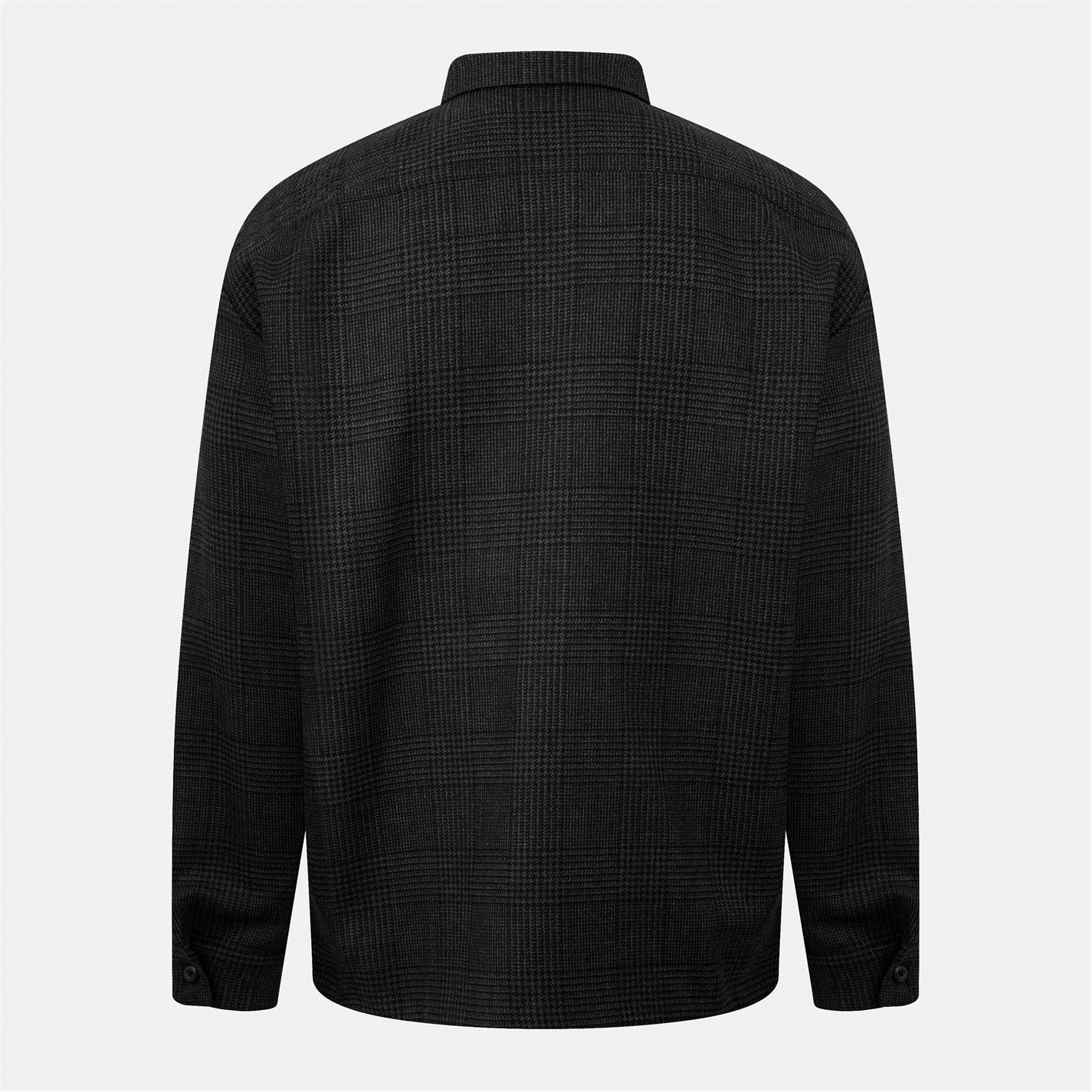Check Wool Overshirt Jacket