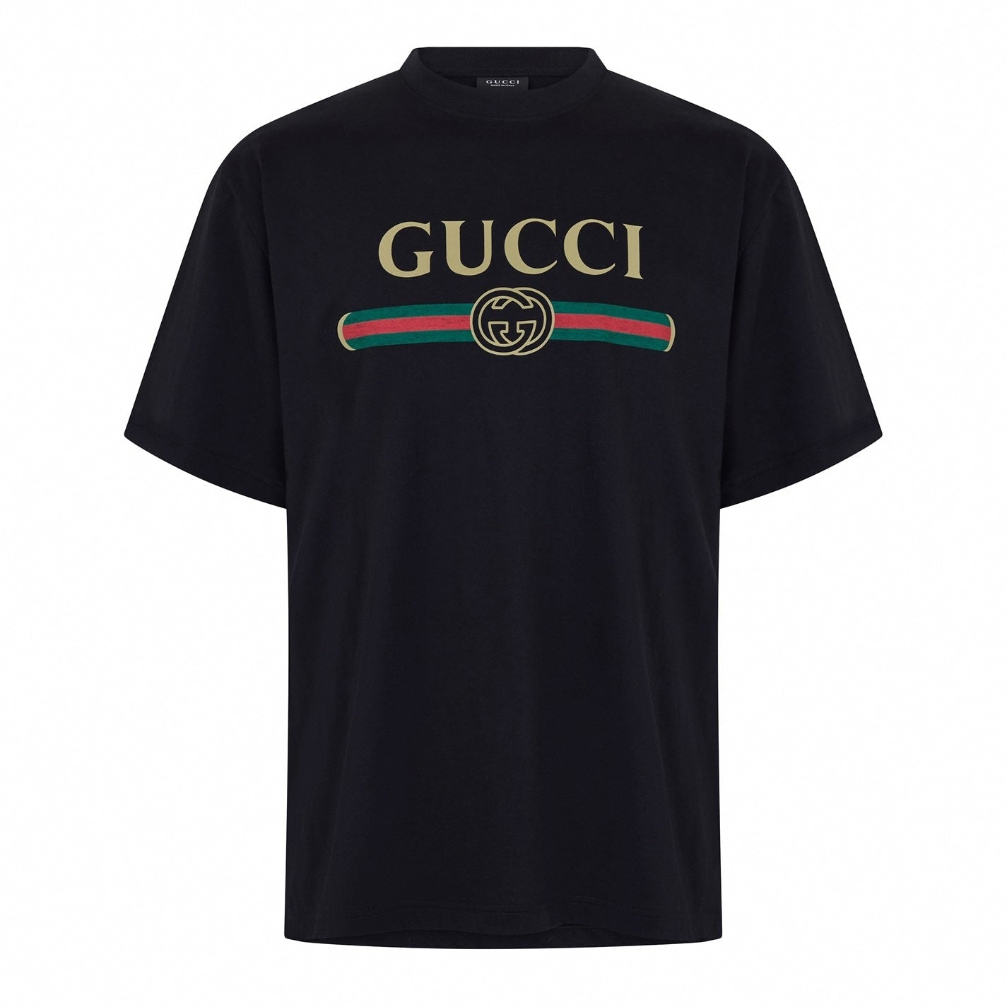 Logo Web Stripe Cotton T-Shirt