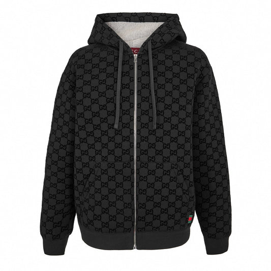 GG Flock Zip Hoodie