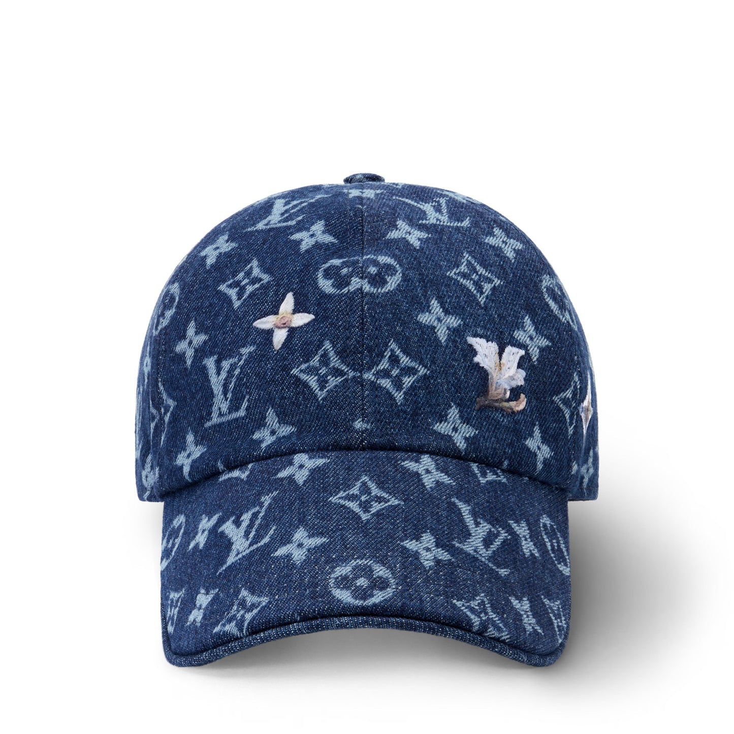LV Monogram Flower Denim Cap