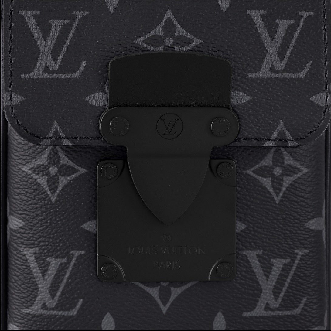 Monogram Eclipse Mini Utility Crossbody Bag (Black/Grey)