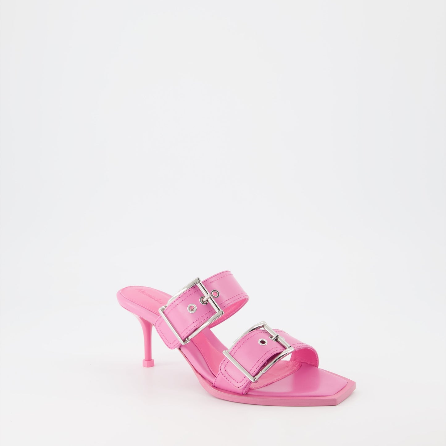 Double Buckle Mule Sandals