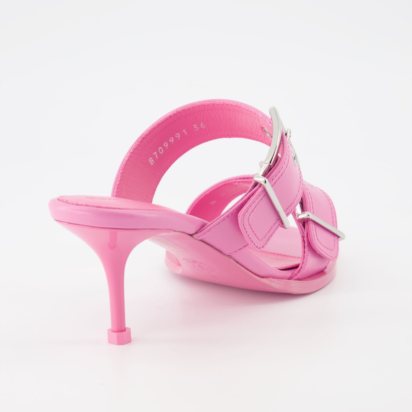 Double Buckle Mule Sandals