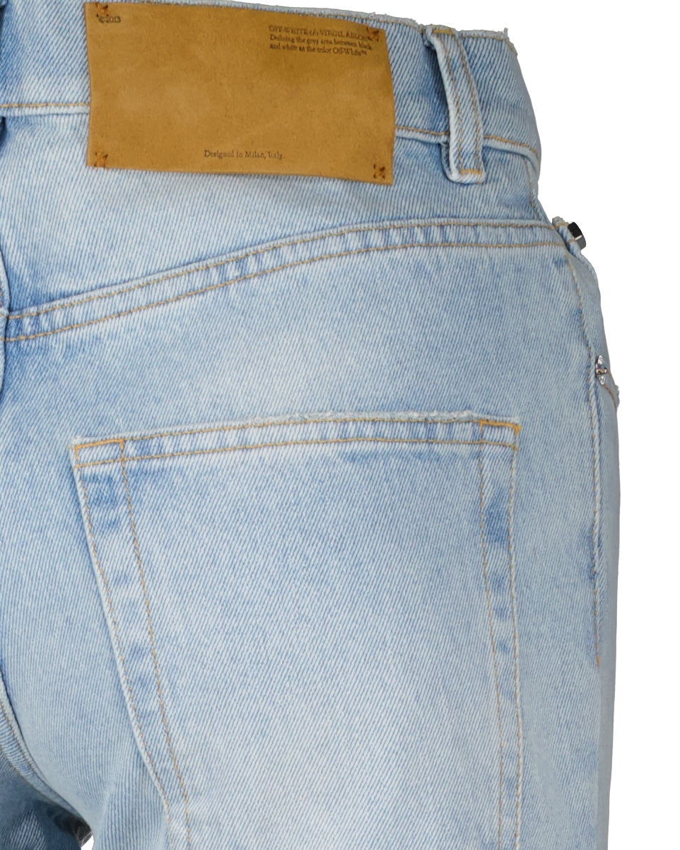 High-Rise Flared Denim Jeans