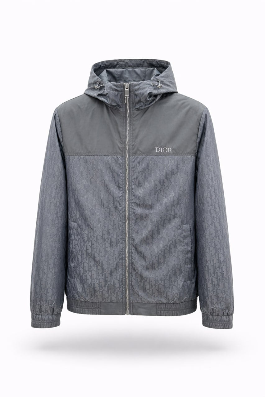 Dior Oblique Hooded Windbreaker Jacket