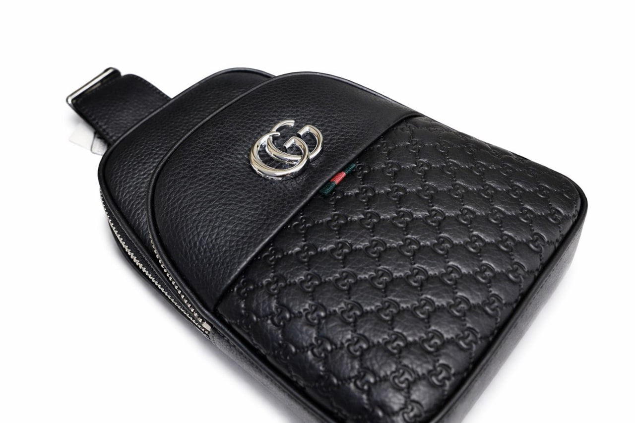 Marmont Matelassé Leather Crossbody Bag (Black)