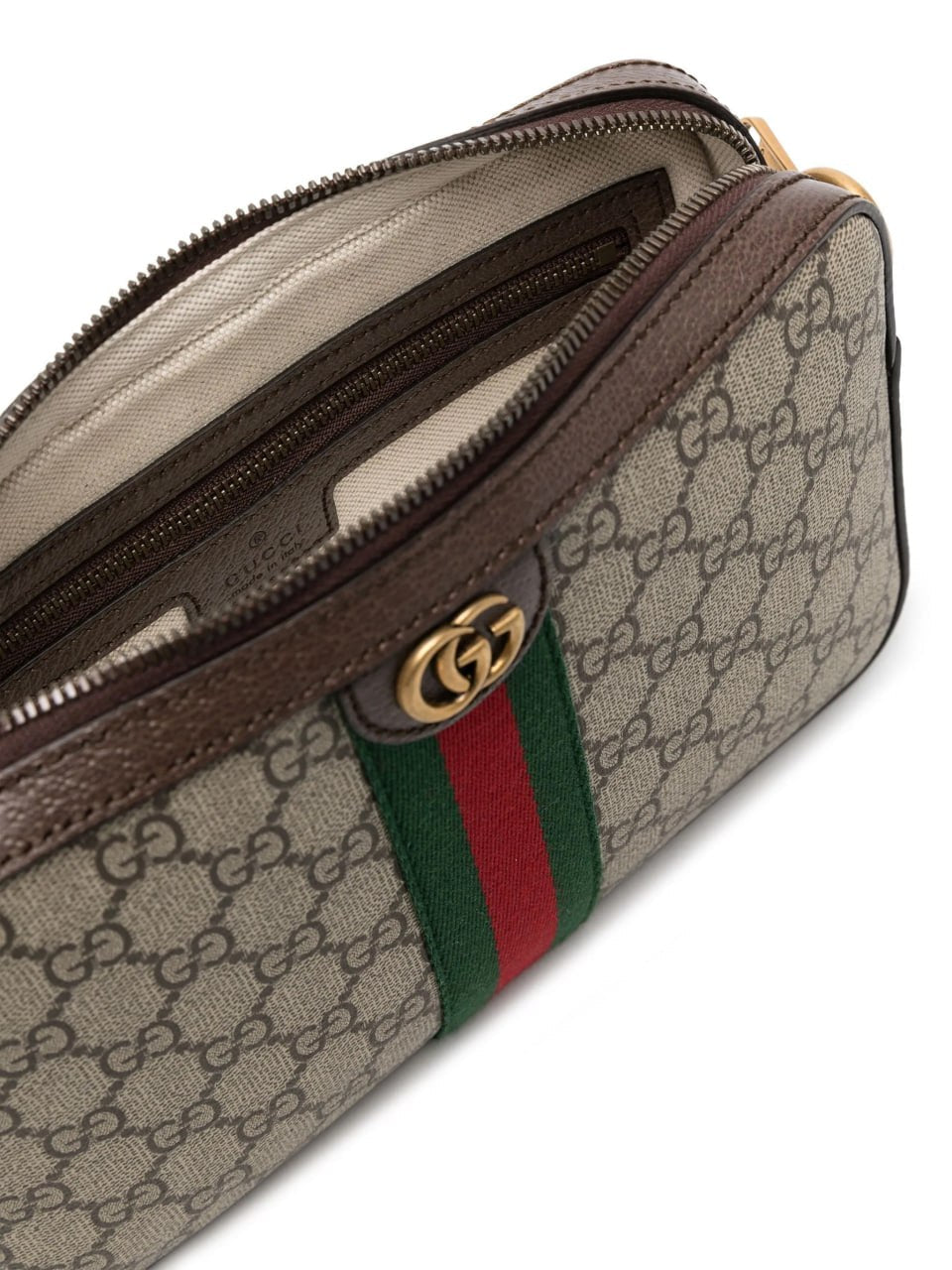 Supreme Web Stripe Crossbody Bag (Beige/Ebony)