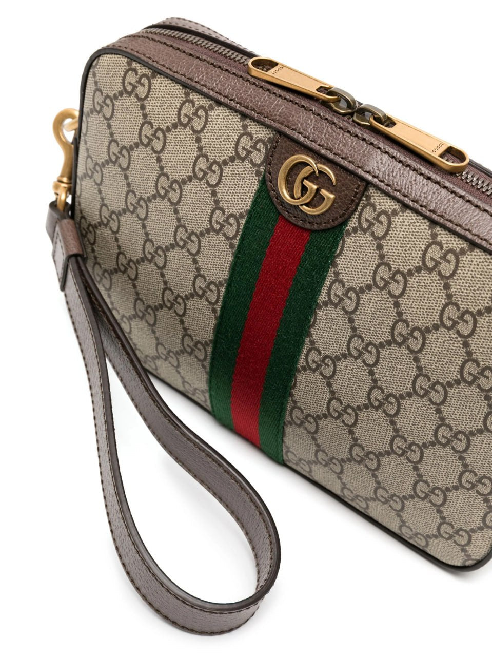 Supreme Web Stripe Crossbody Bag (Beige/Ebony)