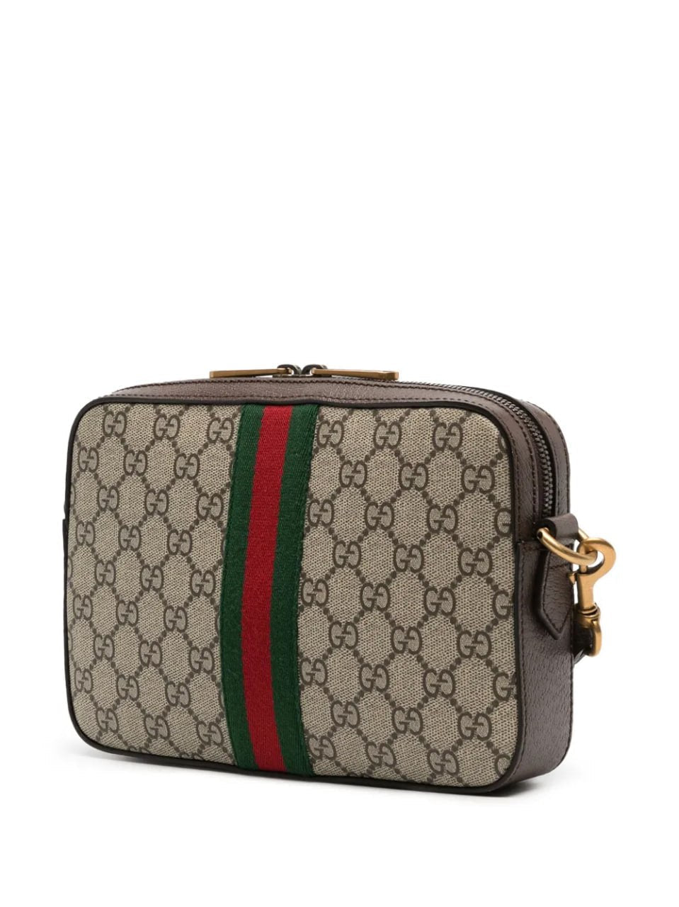 Supreme Web Stripe Crossbody Bag (Beige/Ebony)