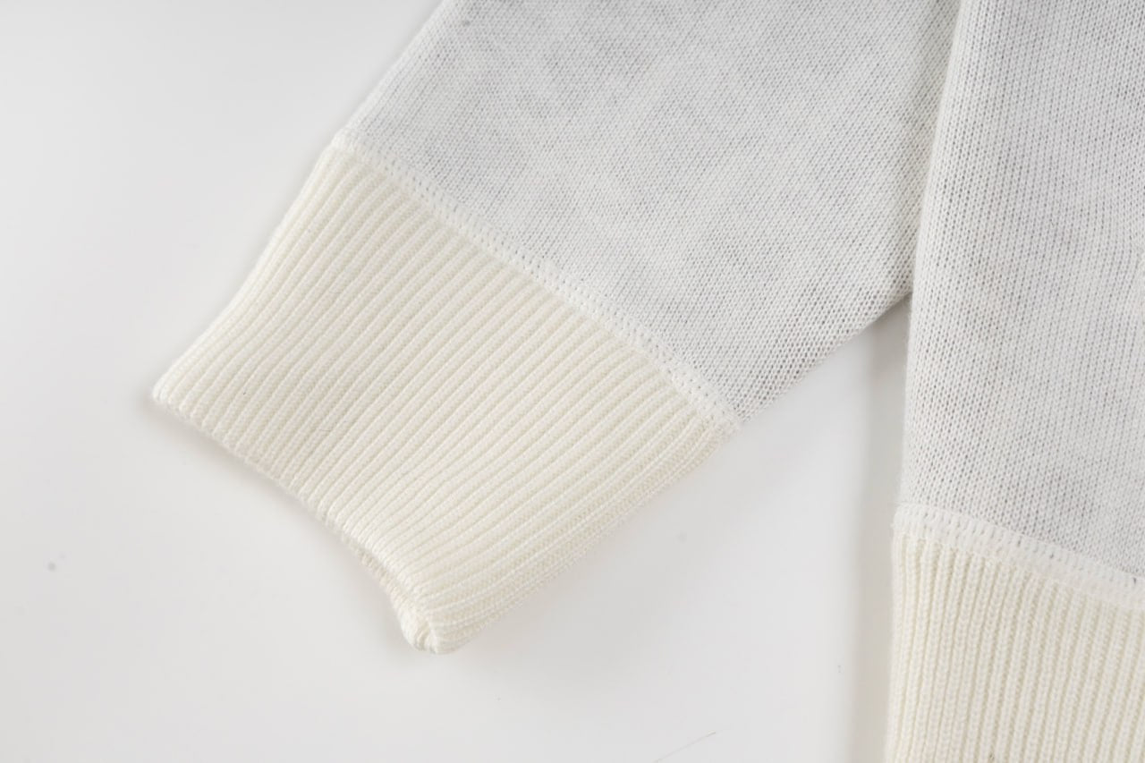 Signature Zip-Up Hoodie in Ivory with Dior Oblique Lining