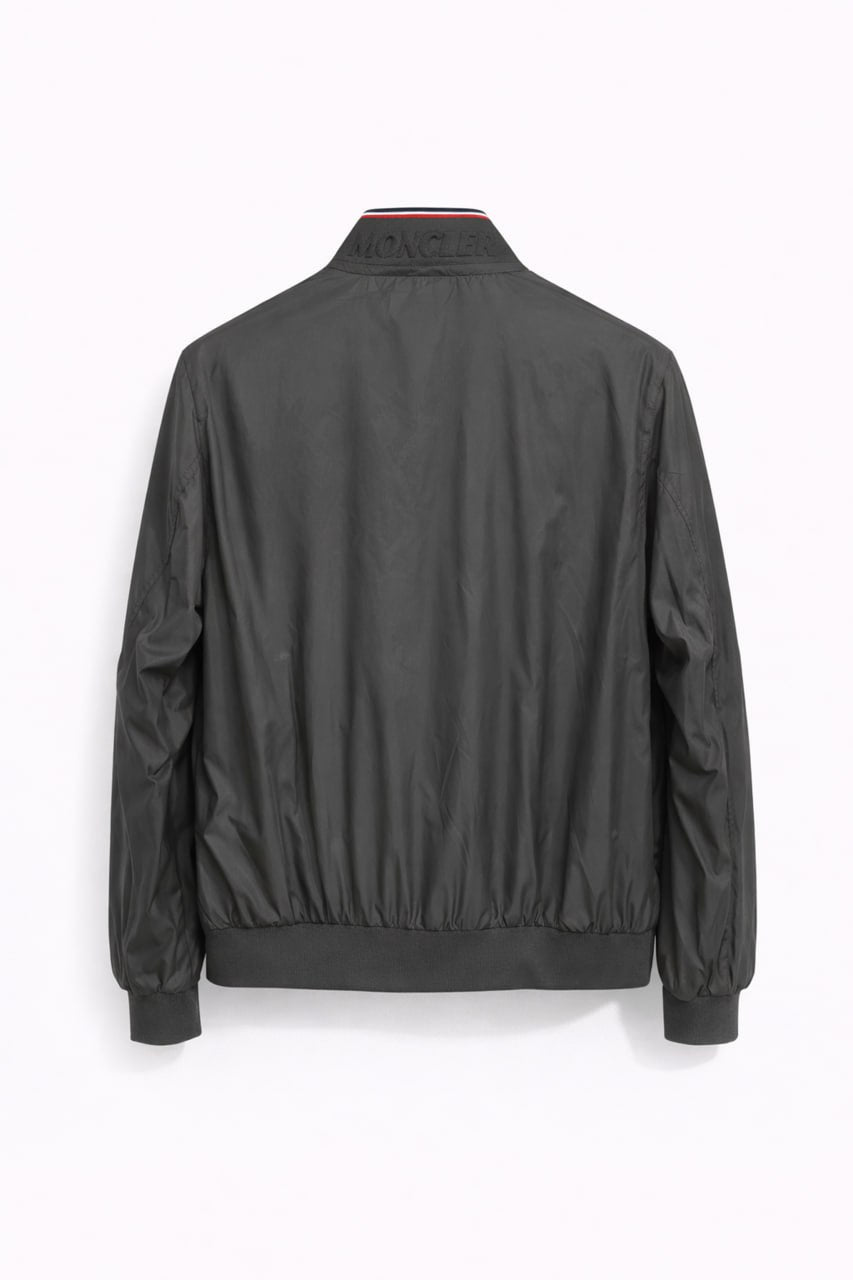 Classic Nylon Bomber Jacket – Graphite Grey