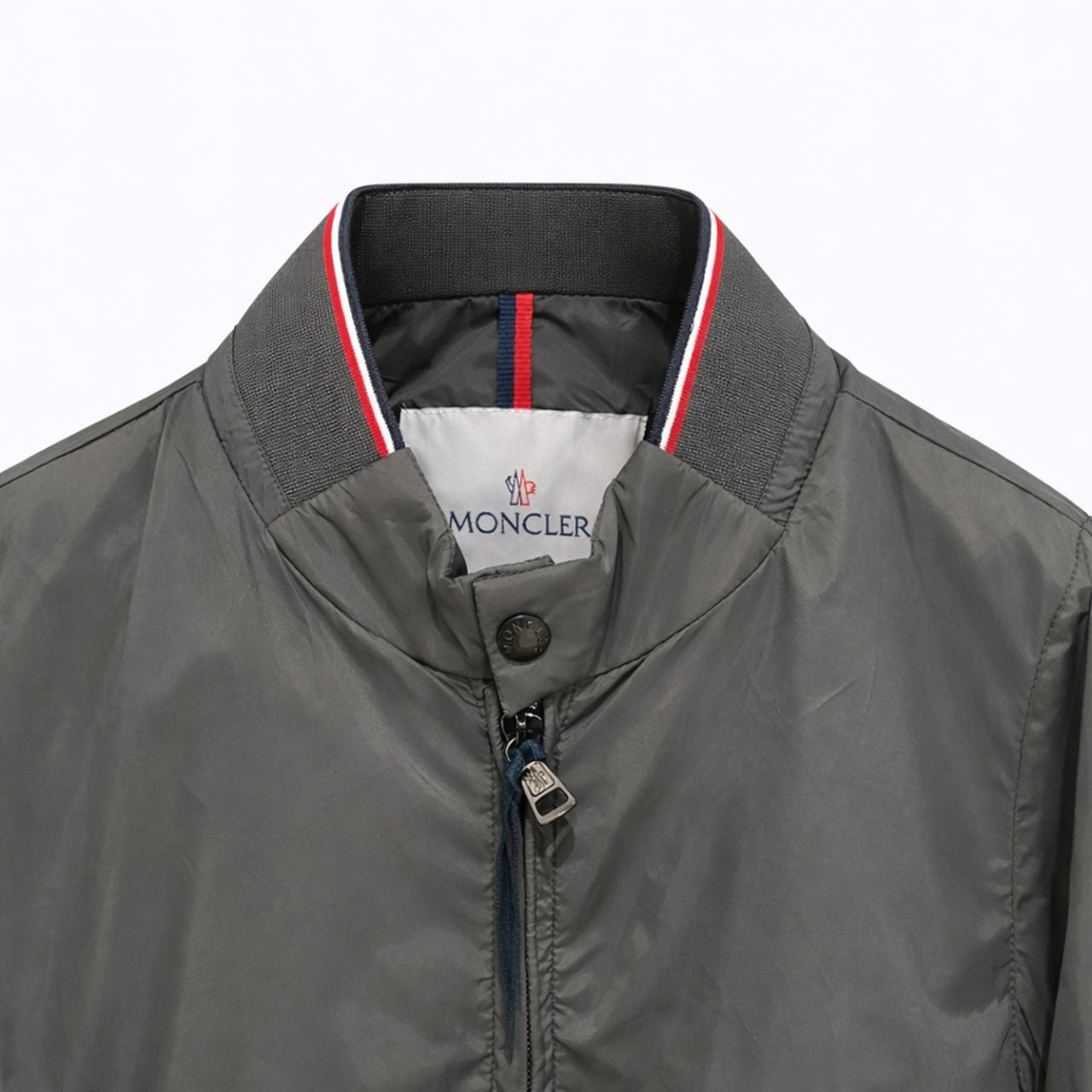Classic Nylon Bomber Jacket – Graphite Grey