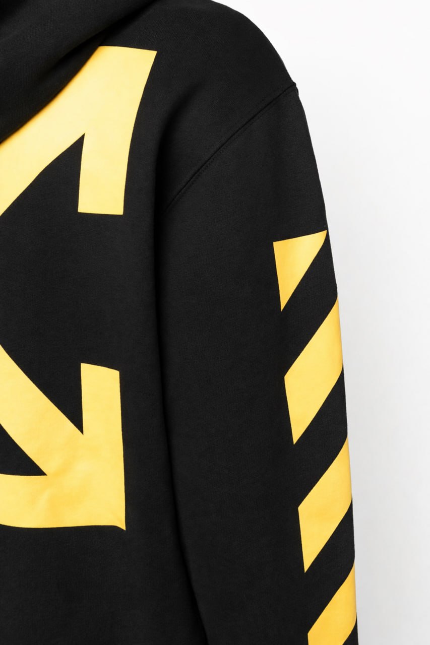 Arrows Graphic Hoodie – Black / Yellow
