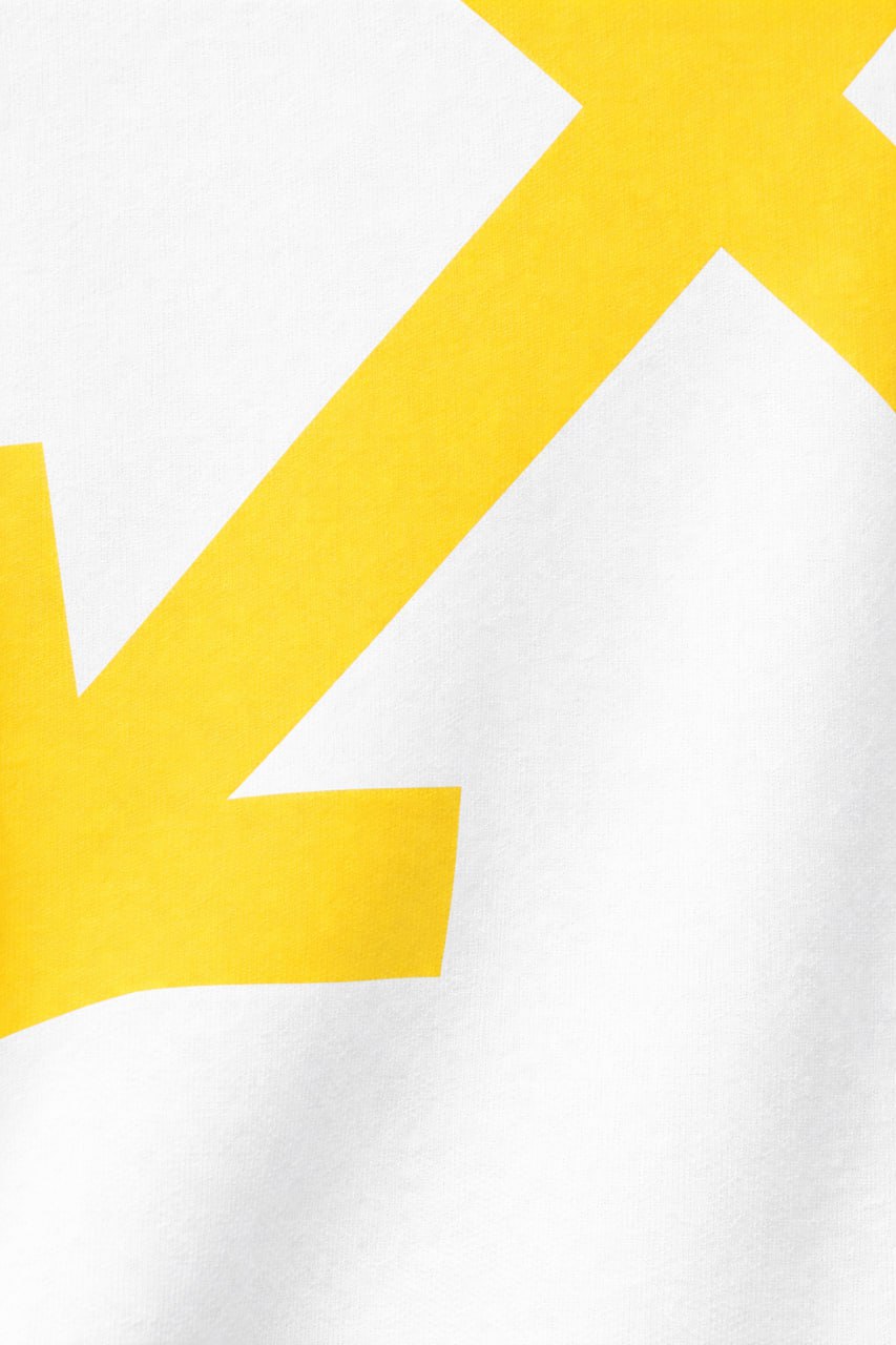 Arrows Graphic Hoodie – White / Yellow
