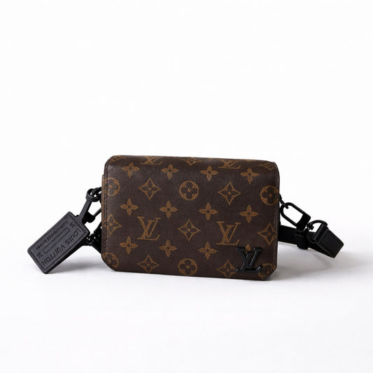 Monogram Eclipse Small Crossbody / Wallet Bag (Black Hardware)