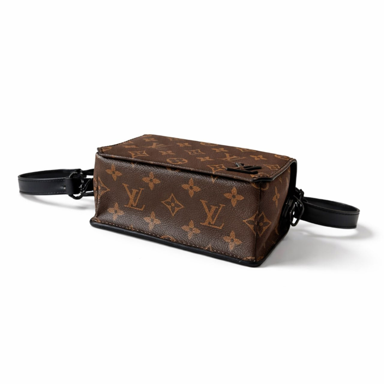 Monogram Eclipse Small Crossbody / Wallet Bag (Black Hardware)