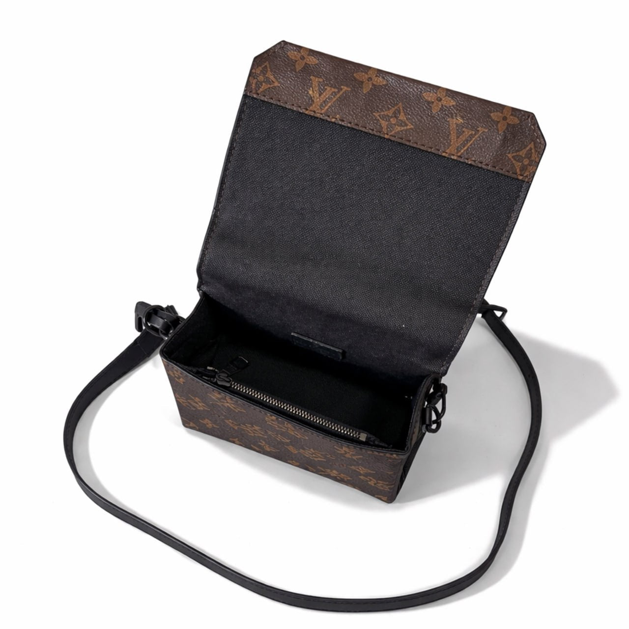 Monogram Eclipse Small Crossbody / Wallet Bag (Black Hardware)