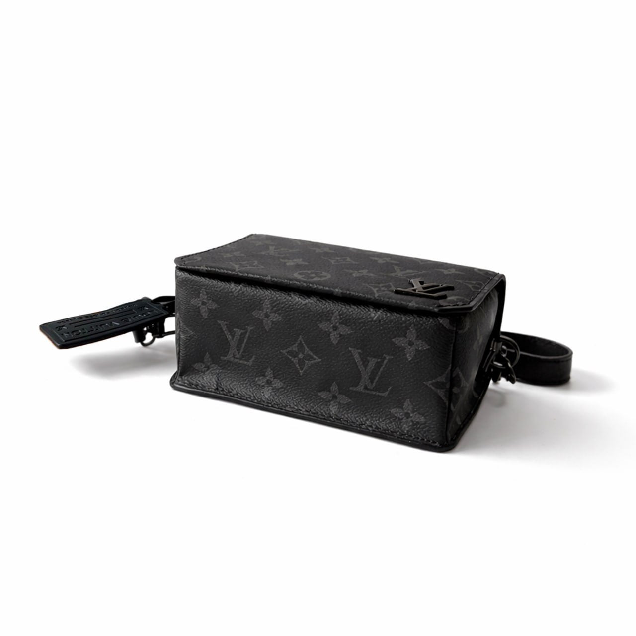 Monogram Eclipse Slim Pochette Crossbody (Black Hardware)
