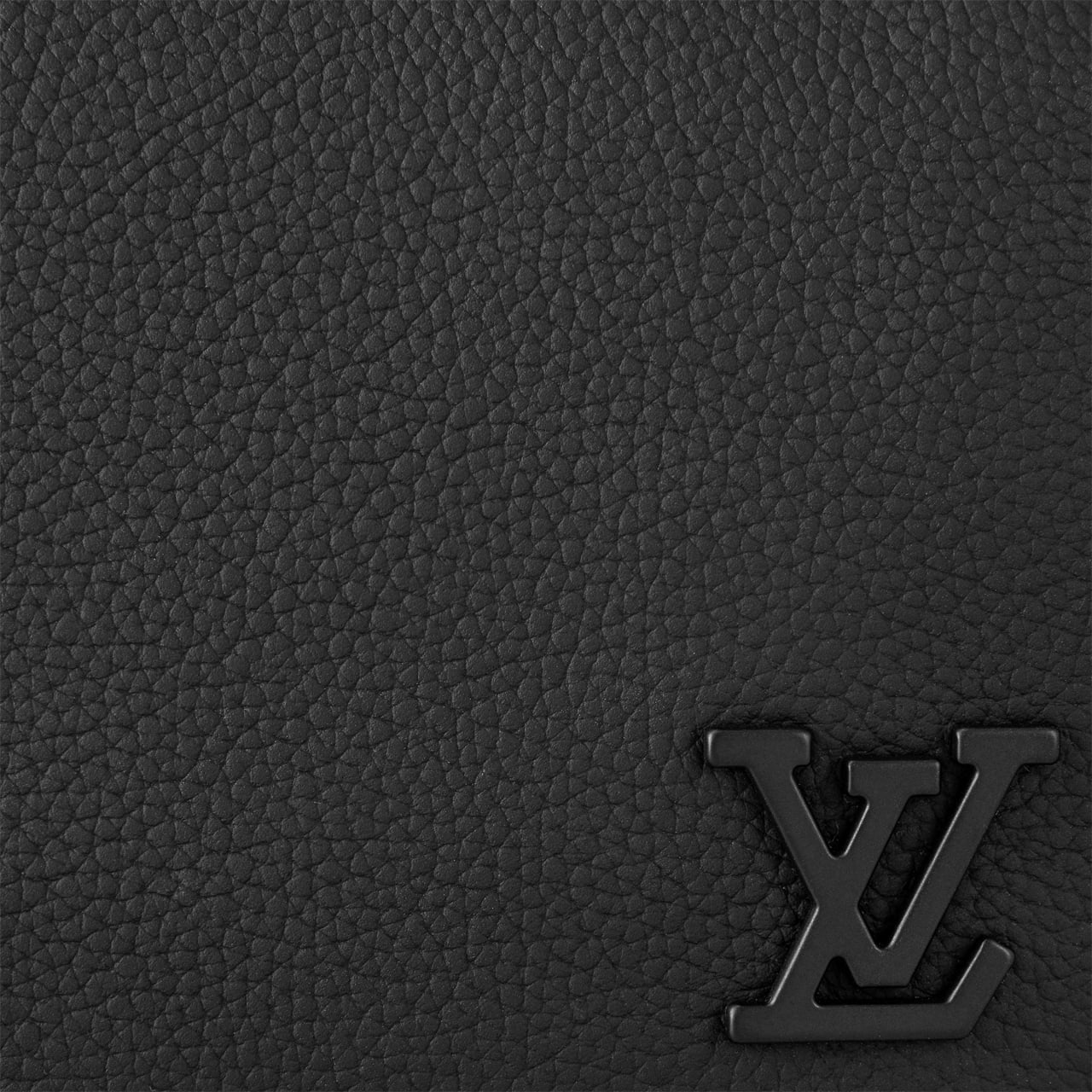 Taurillon Leather Slim Wallet Crossbody (Black)