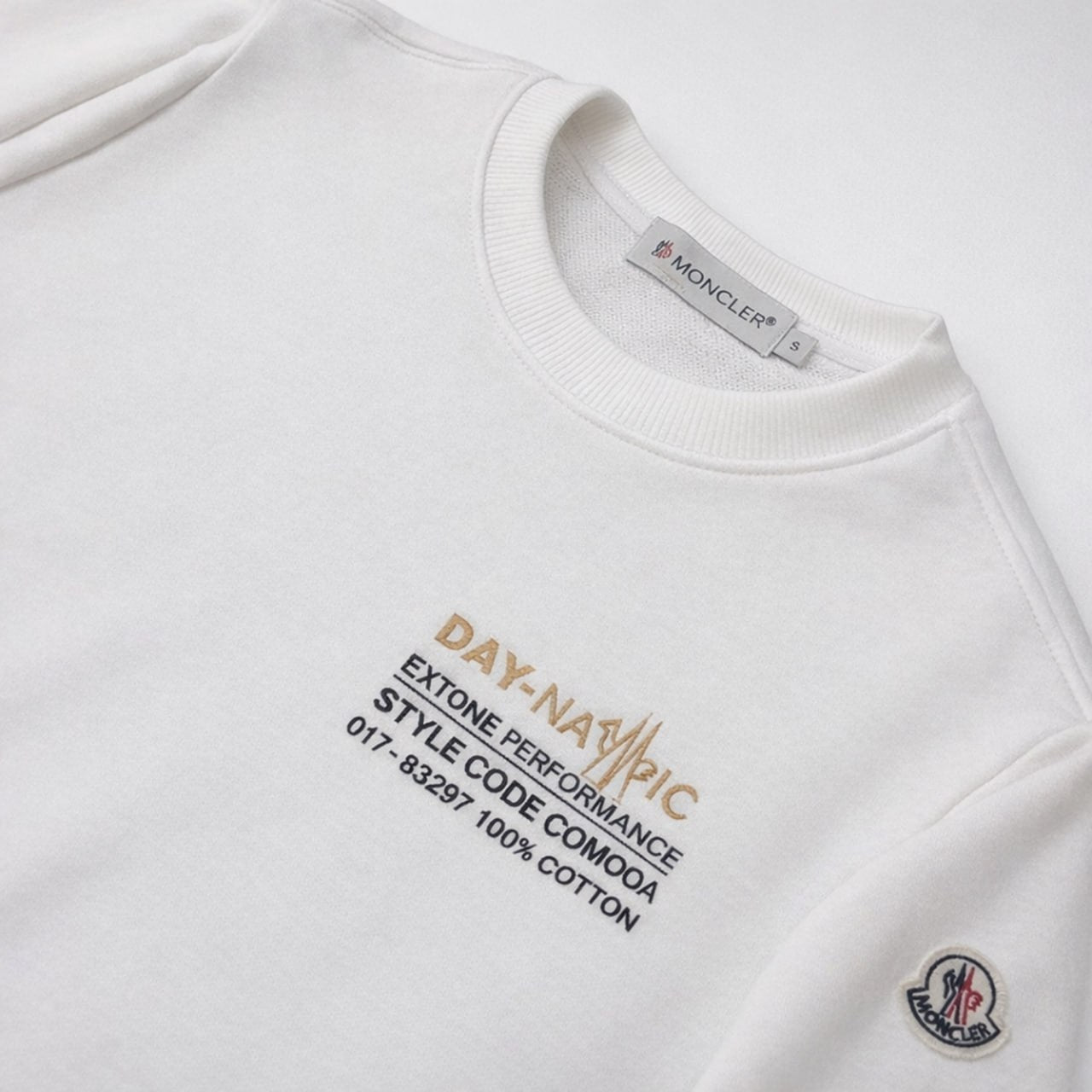 Grenoble Day-Namic Graphic Cotton Sweatshirt – White