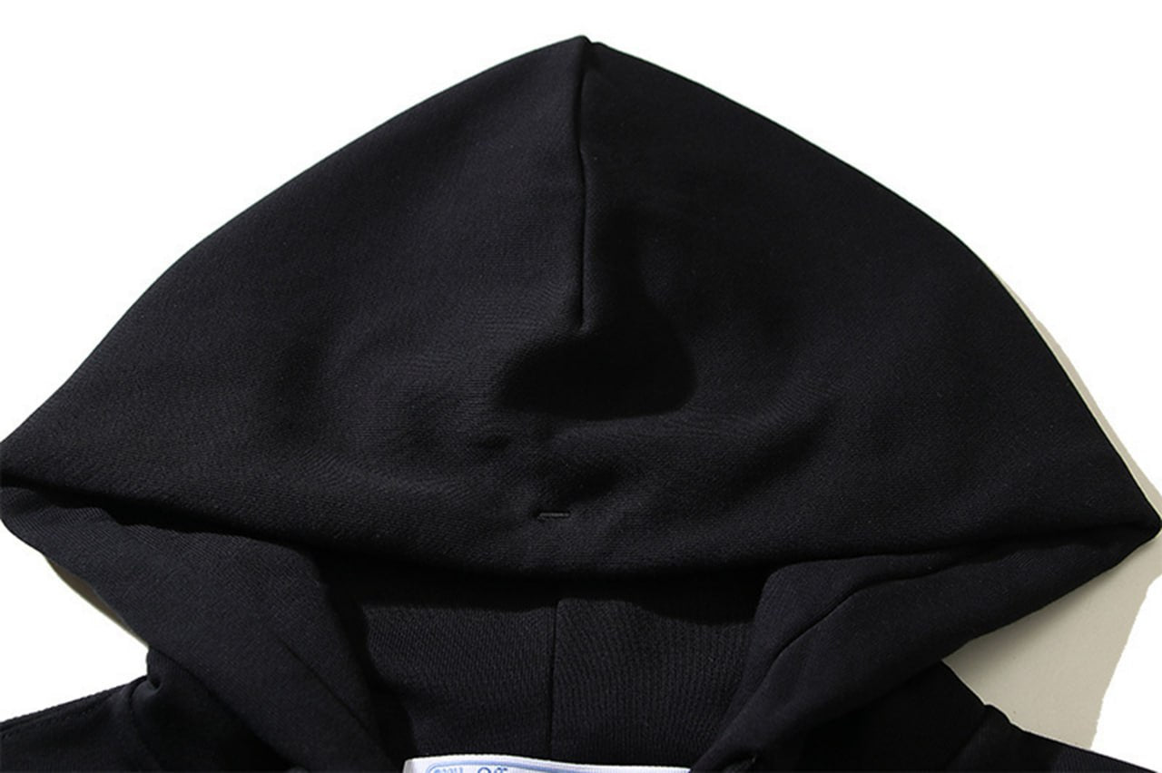 Arrows Graphic Zip Hoodie – Black