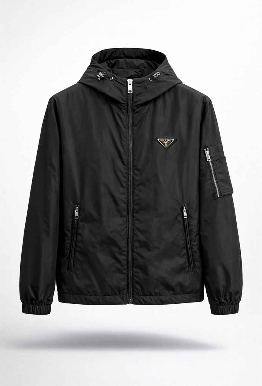 Re-Nylon Hooded Zip Jacket