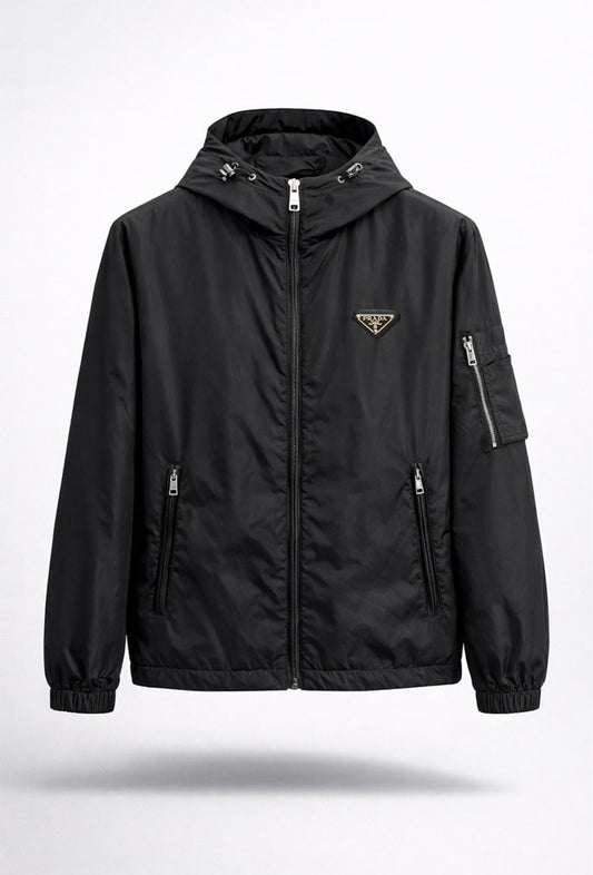 Re-Nylon Hooded Zip Jacket