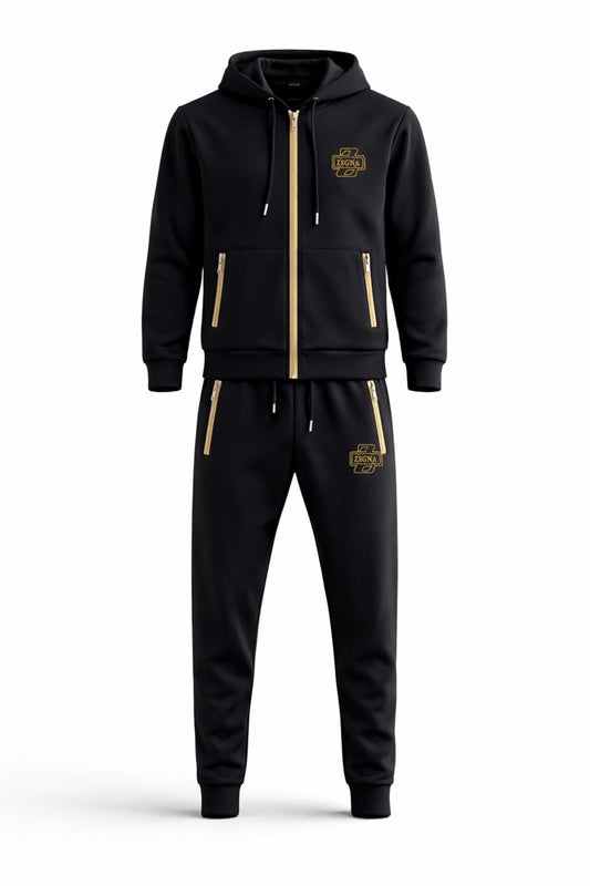Logo-Embroidered Zip Hoodie & Joggers Set